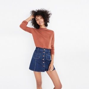 Madewell Patch Pocket Jean Skirt
